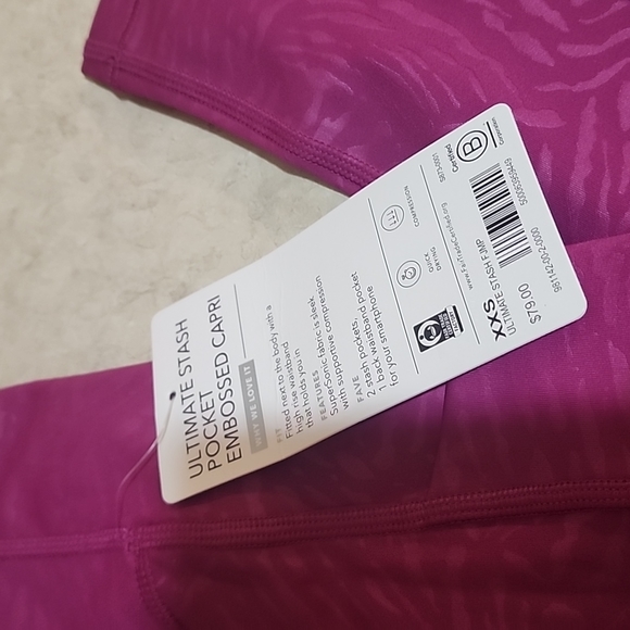 Athleta ultimate stash pocket capri size XXS nwt - Picture 2 of 7